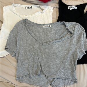 ETERNE Tops Lot bundle size S /M black white gray